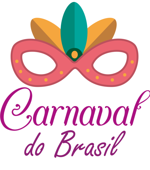 Transparent Brazilian Carnival Logo Petal Line for Carnaval for Brazilian Carnival