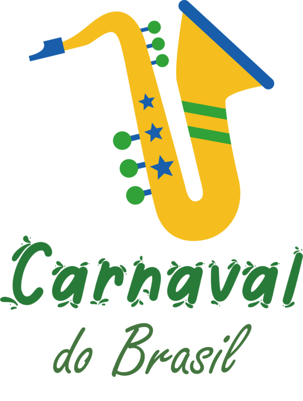 Transparent Brazilian Carnival Logo Yellow Line for Carnaval for Brazilian Carnival