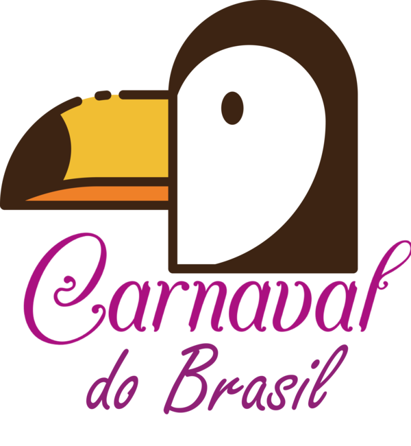 Transparent Brazilian Carnival Logo Line Meter for Carnaval for Brazilian Carnival