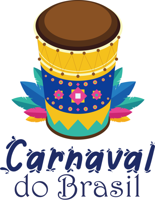Transparent Brazilian Carnival Drum Adobe Illustrator Animation for Carnaval for Brazilian Carnival