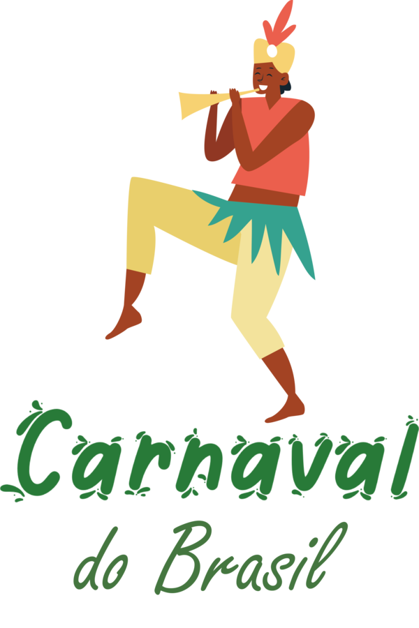 Transparent Brazilian Carnival Logo Meter Line for Carnaval for Brazilian Carnival