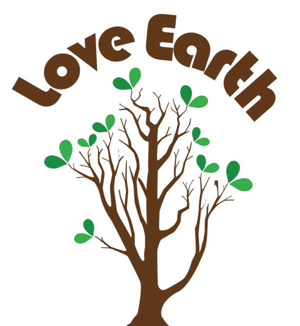 Transparent Earth Day Plant stem Leaf Logo for Happy Earth Day for Earth Day