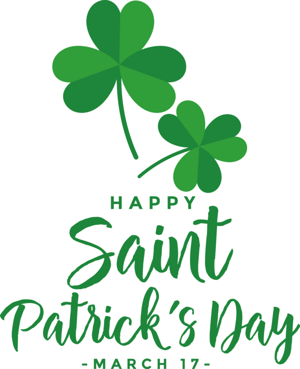 Transparent St. Patrick's Day Leaf Logo Flower for St Patricks Day Quotes for St Patricks Day