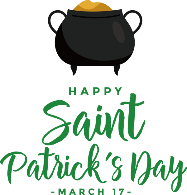 Transparent St. Patrick's Day Logo Cookware and bakeware Design for St Patricks Day Quotes for St Patricks Day
