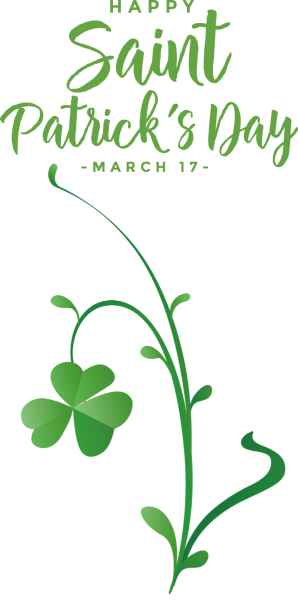 Transparent St. Patrick's Day Meter Leaf Plant stem for St Patricks Day Quotes for St Patricks Day
