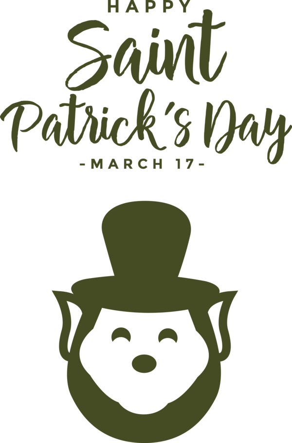 Transparent St. Patrick's Day Logo Green Leaf for St Patricks Day Quotes for St Patricks Day