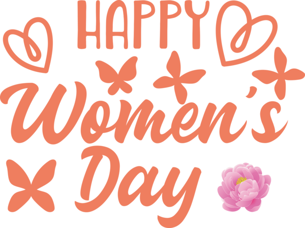 Transparent International Women's Day Logo Petal Line for Women's Day for International Womens Day