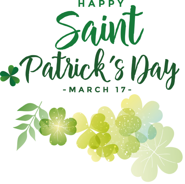 Transparent St. Patrick's Day Shamrock Logo Leaf for St Patricks Day Quotes for St Patricks Day