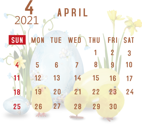 Transparent New Year Yellow Meter Flower for Printable 2021 Calendar for New Year