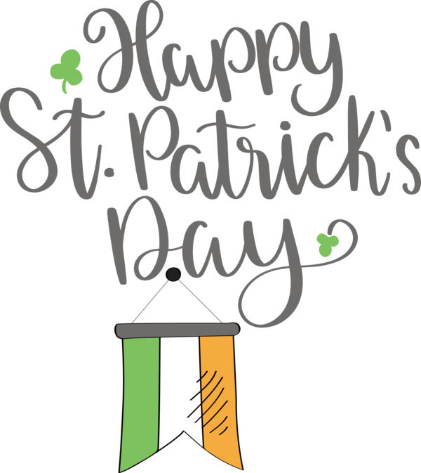 Transparent St. Patrick's Day Logo Design Calligraphy for St Patricks Day Quotes for St Patricks Day