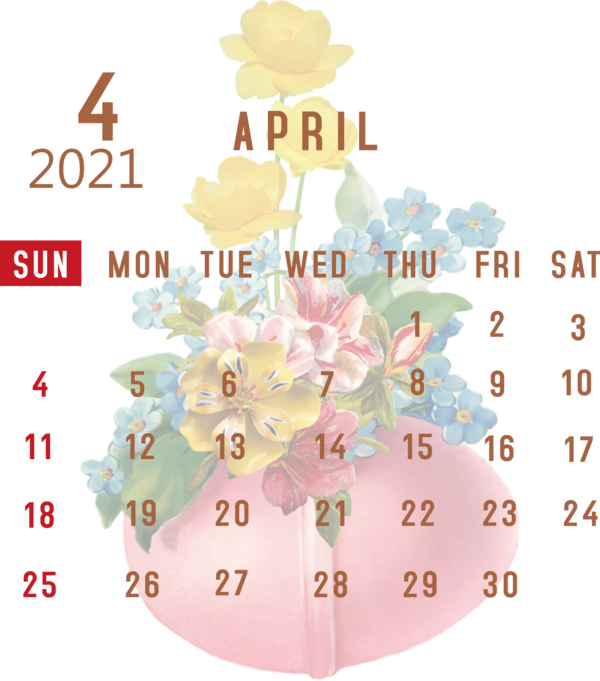 Transparent New Year February 2021 Calendar System for Printable 2021 Calendar for New Year