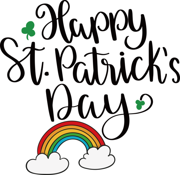 Transparent St. Patrick's Day Plants Meter Calligraphy for St Patricks Day Quotes for St Patricks Day