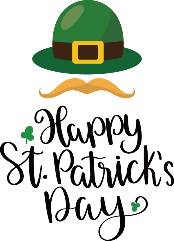 Transparent St. Patrick's Day Logo Hat Saint Patrick's Day for St Patricks Day Quotes for St Patricks Day
