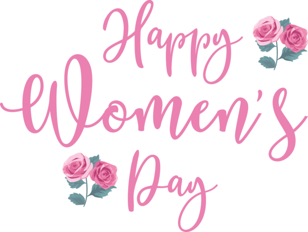 Transparent International Women's Day Rose Greeting card Cut flowers for Women's Day for International Womens Day
