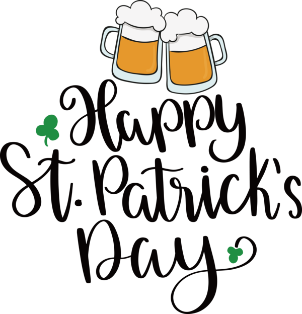 Transparent St. Patrick's Day Logo Cartoon Line for St Patricks Day Quotes for St Patricks Day