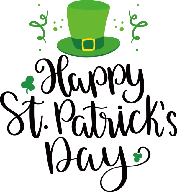 Transparent St. Patrick's Day Logo Calligraphy Green for St Patricks Day Quotes for St Patricks Day
