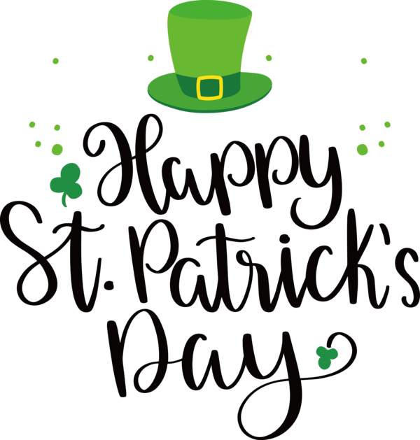 Transparent St. Patrick's Day Logo Calligraphy Tree for St Patricks Day Quotes for St Patricks Day