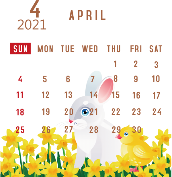 Transparent New Year Easter Bunny Hare Mr. McGregor for Printable 2021 Calendar for New Year