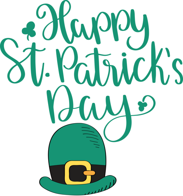 Transparent St. Patrick's Day Logo Text Leaf for St Patricks Day Quotes for St Patricks Day