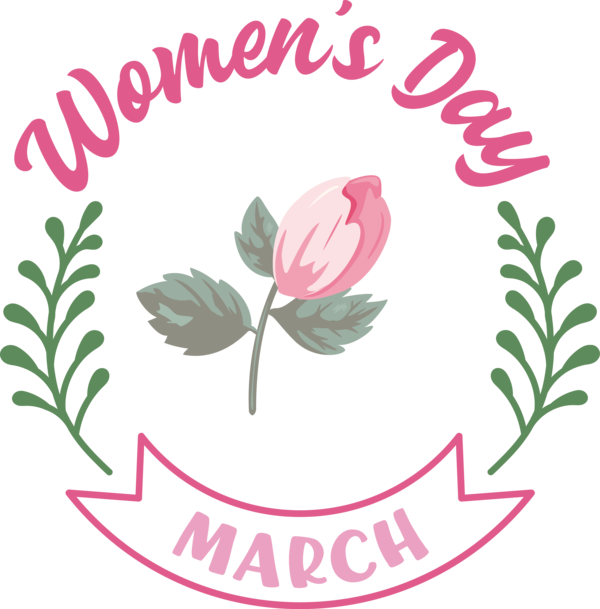 Transparent International Women's Day Icon Social media Design for Women's Day for International Womens Day