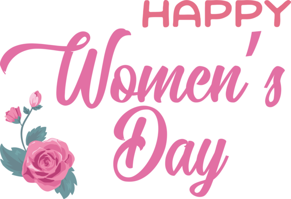 Transparent International Women's Day Floral design Logo Rose family for Women's Day for International Womens Day