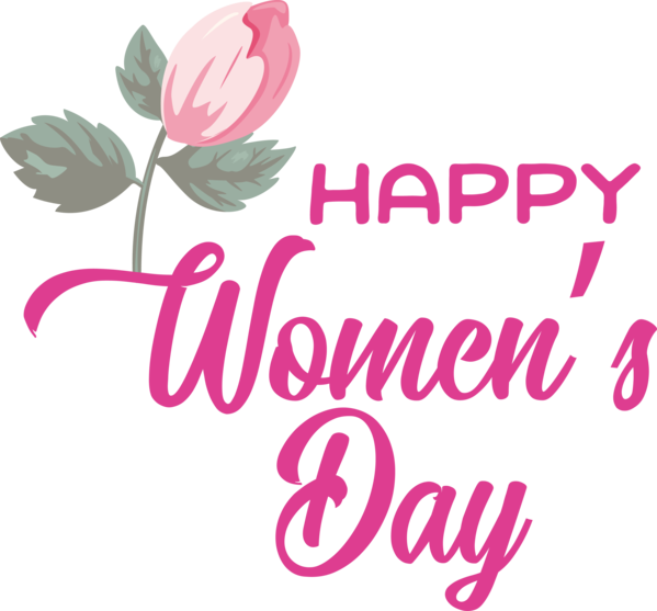 Transparent International Women's Day Design Floral design Icon for Women's Day for International Womens Day