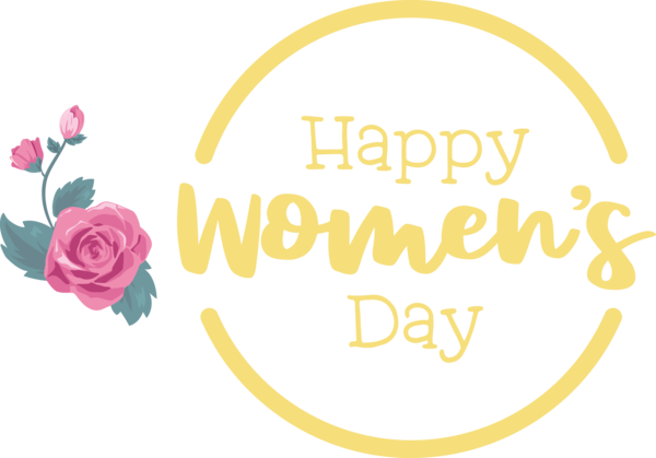Transparent International Women's Day Logo Sunflowers Flower for Women's Day for International Womens Day