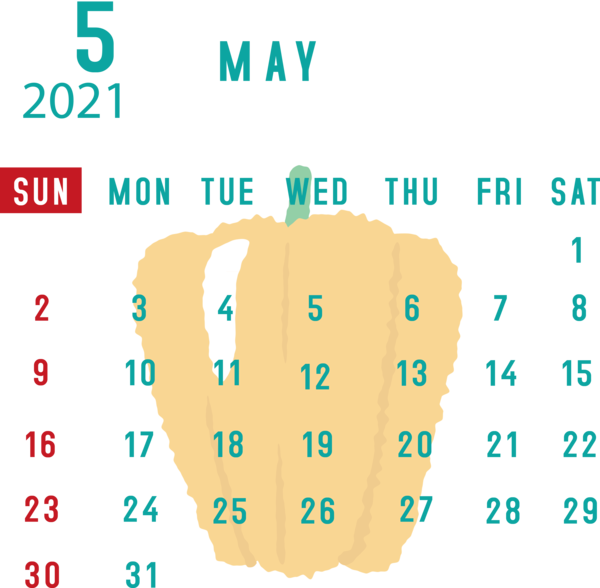 Transparent New Year Font Diagram Meter for Printable 2021 Calendar for New Year