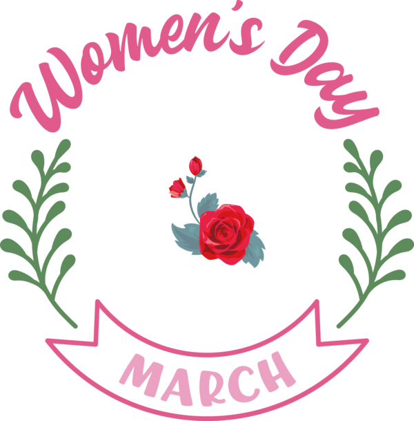 Transparent International Women's Day Design Floral design Cut flowers for Women's Day for International Womens Day