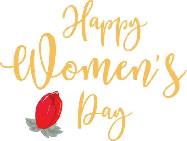 Transparent International Women's Day Logo Flower Petal for Women's Day for International Womens Day