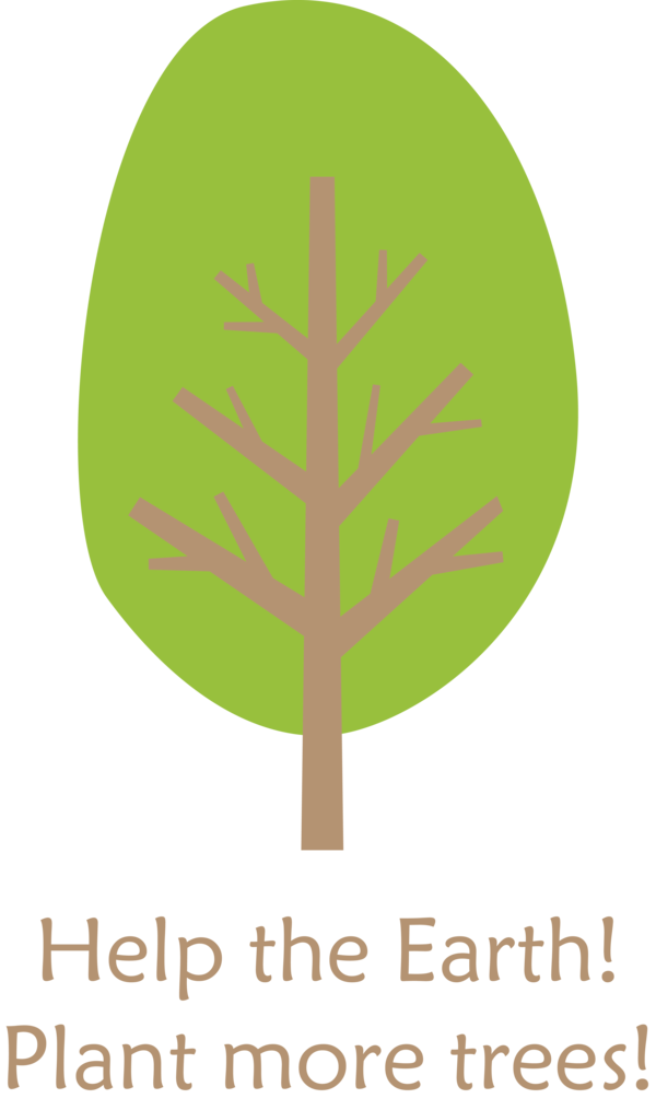 Transparent Arbor Day Tree Logo Plant stem for Happy Arbor Day for Arbor Day
