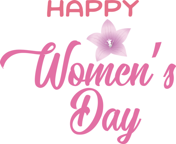 Transparent International Women's Day Flower Logo Petal for Women's Day for International Womens Day