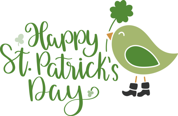 Transparent St. Patrick's Day Logo Meter Cartoon for Saint Patrick for St Patricks Day
