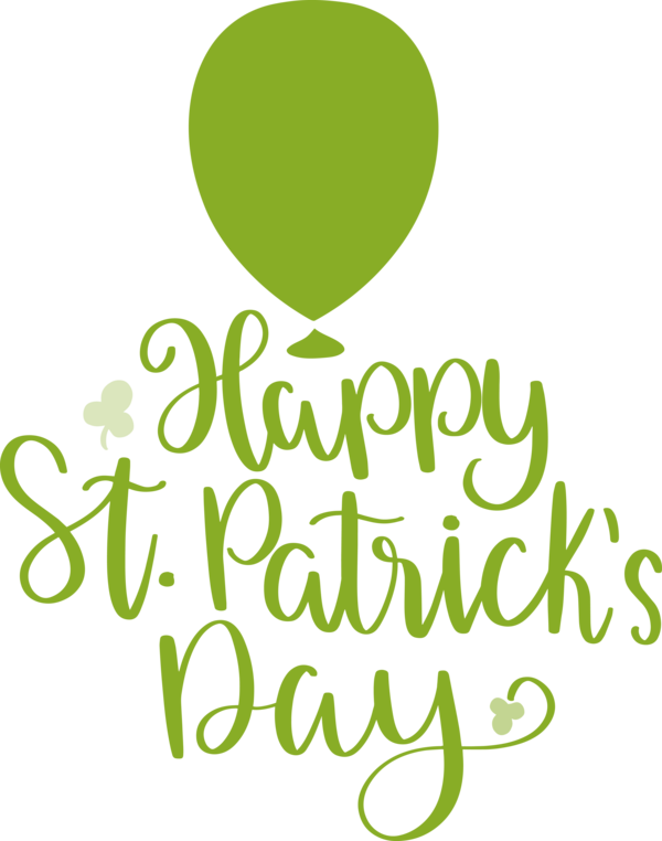 Transparent St. Patrick's Day Logo Green Tree for Saint Patrick for St Patricks Day