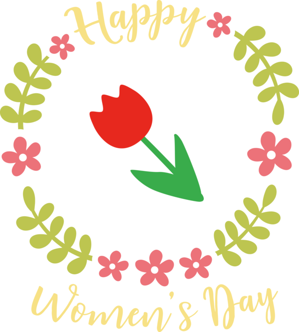 Transparent International Women's Day Design Logo Vector for Women's Day for International Womens Day