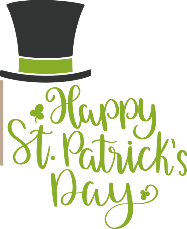Transparent St. Patrick's Day Logo Symbol Leaf for Saint Patrick for St Patricks Day
