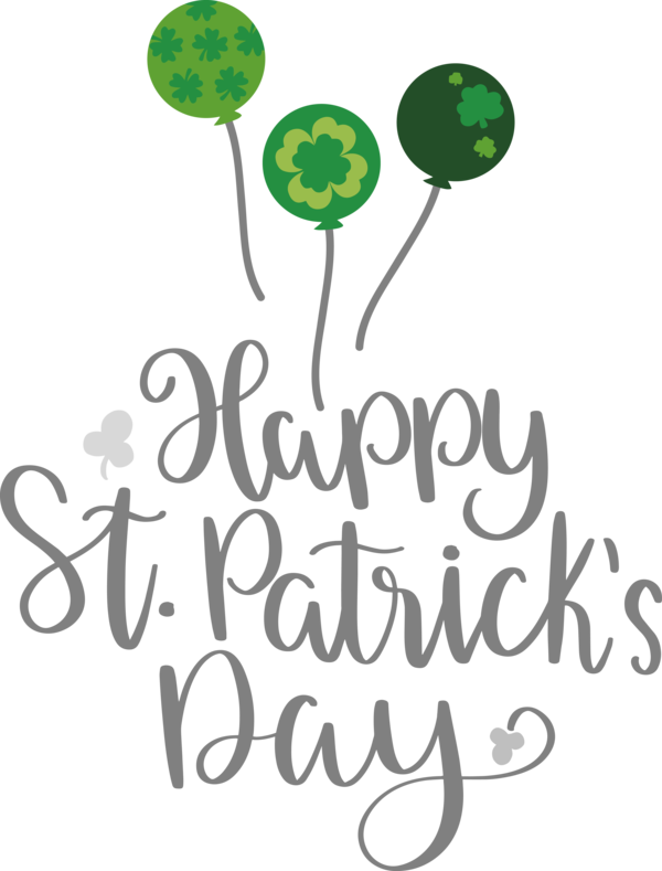 Transparent St. Patrick's Day Cut flowers Floral design Logo for Saint Patrick for St Patricks Day