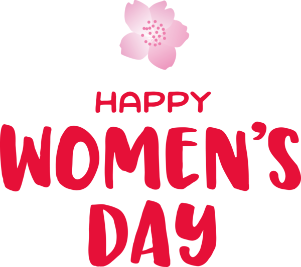 Transparent International Women's Day Logo Design Petal for Women's Day for International Womens Day
