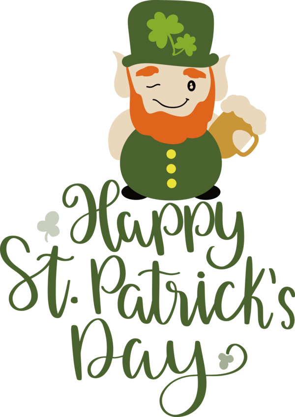 Transparent St. Patrick's Day Meter Logo Cartoon for Saint Patrick for St Patricks Day
