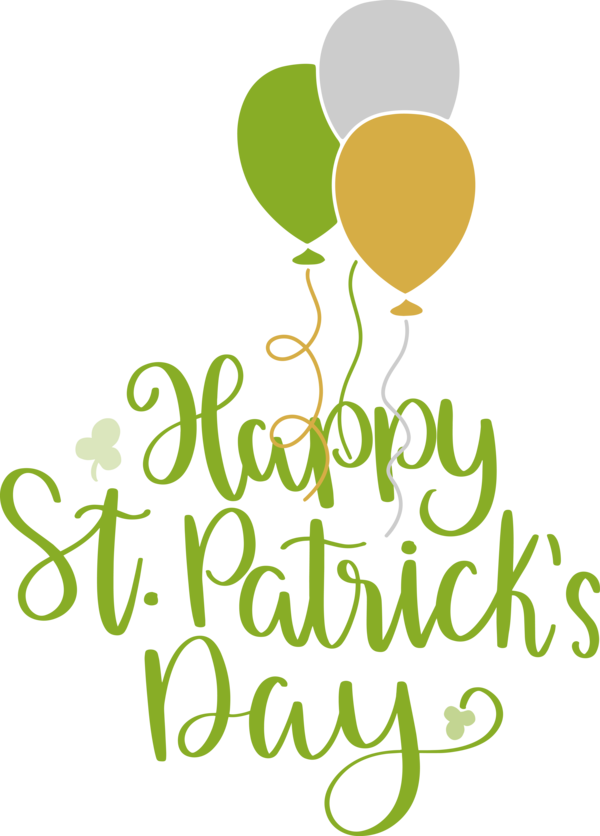 Transparent St. Patrick's Day Logo Leaf Meter for Saint Patrick for St Patricks Day