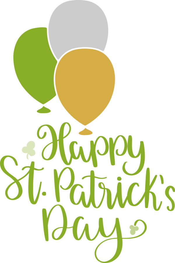 Transparent St. Patrick's Day Logo Green Meter for Saint Patrick for St Patricks Day