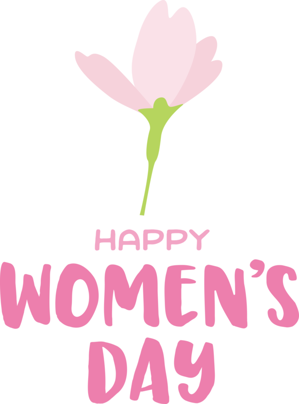 Transparent International Women's Day Floral design Logo Flower for Women's Day for International Womens Day