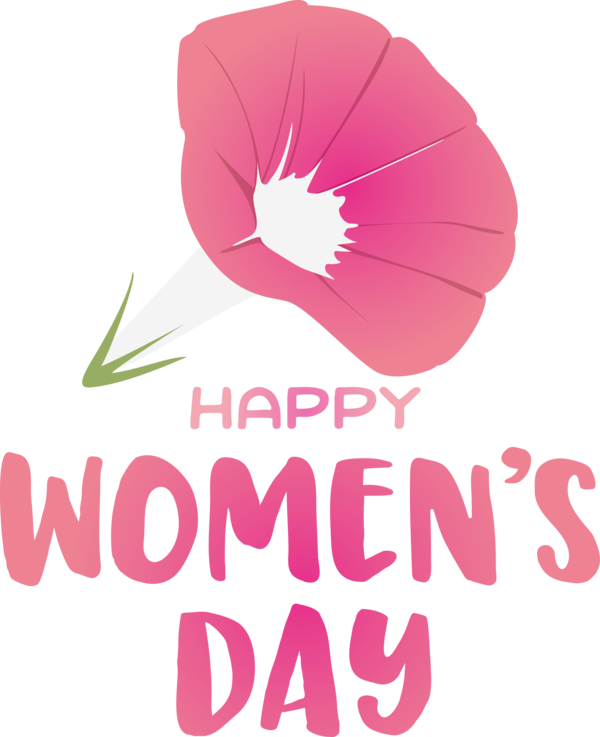 Transparent International Women's Day Flower Logo Petal for Women's Day for International Womens Day