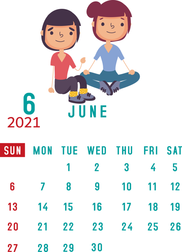 Transparent New Year Calendar System Flat design Design for Printable 2021 Calendar for New Year