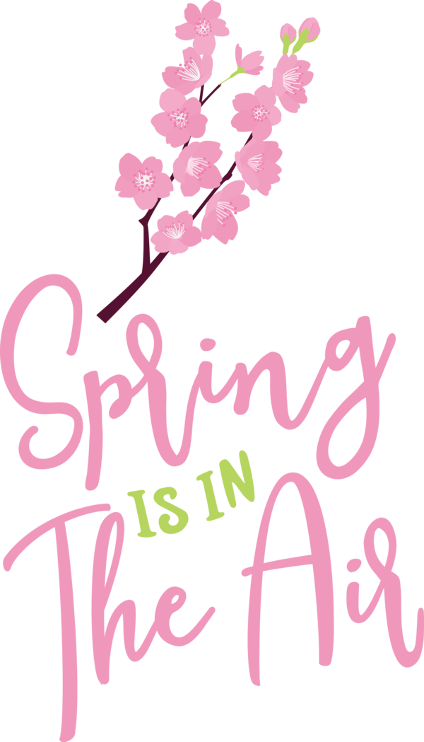 Transparent easter Floral design Design Sticker for Hello Spring for Easter