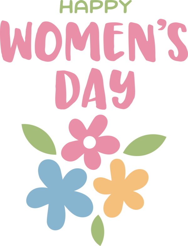 Transparent International Women's Day Leaf Floral design Design for Women's Day for International Womens Day