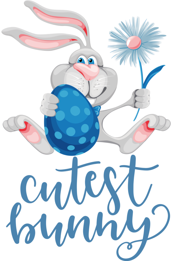 Transparent easter Easter Bunny Text Line for Easter Bunny for Easter