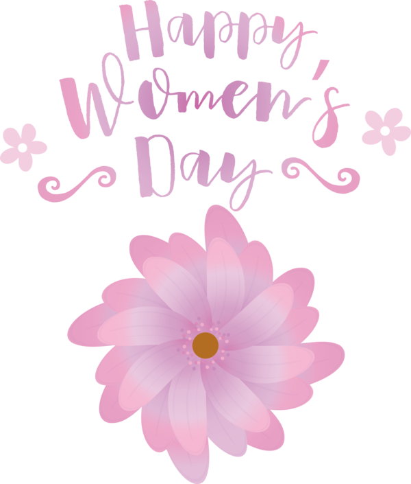 Transparent International Women's Day Drawing Design Logo for Women's Day for International Womens Day