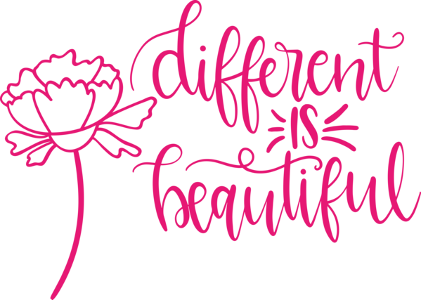 Transparent International Women's Day Different Is Beautiful Drawing Logo for Women's Day for International Womens Day