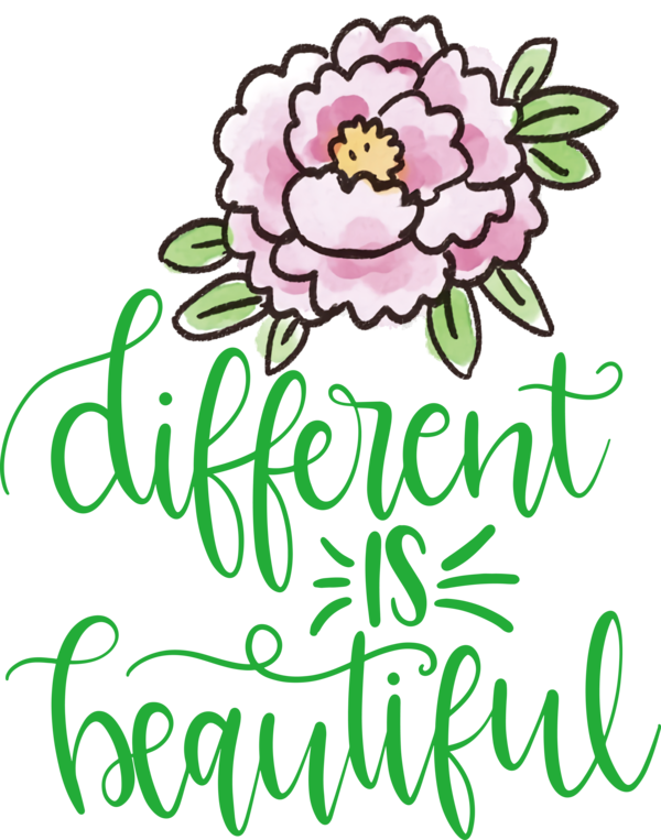 Transparent International Women's Day Different Is Beautiful Drawing Logo for Women's Day for International Womens Day